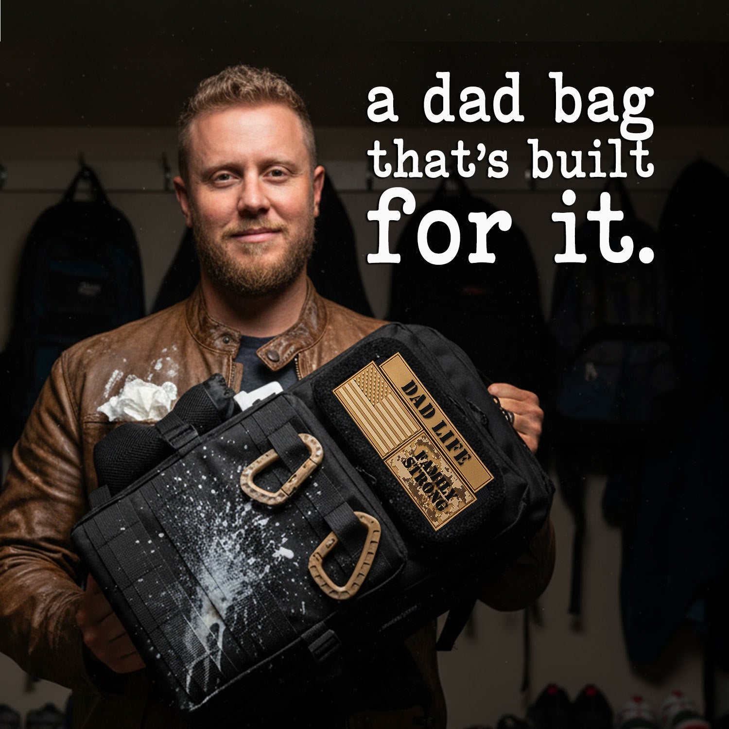 JUG 30L Dad Diaper Bag Backpack - Black
