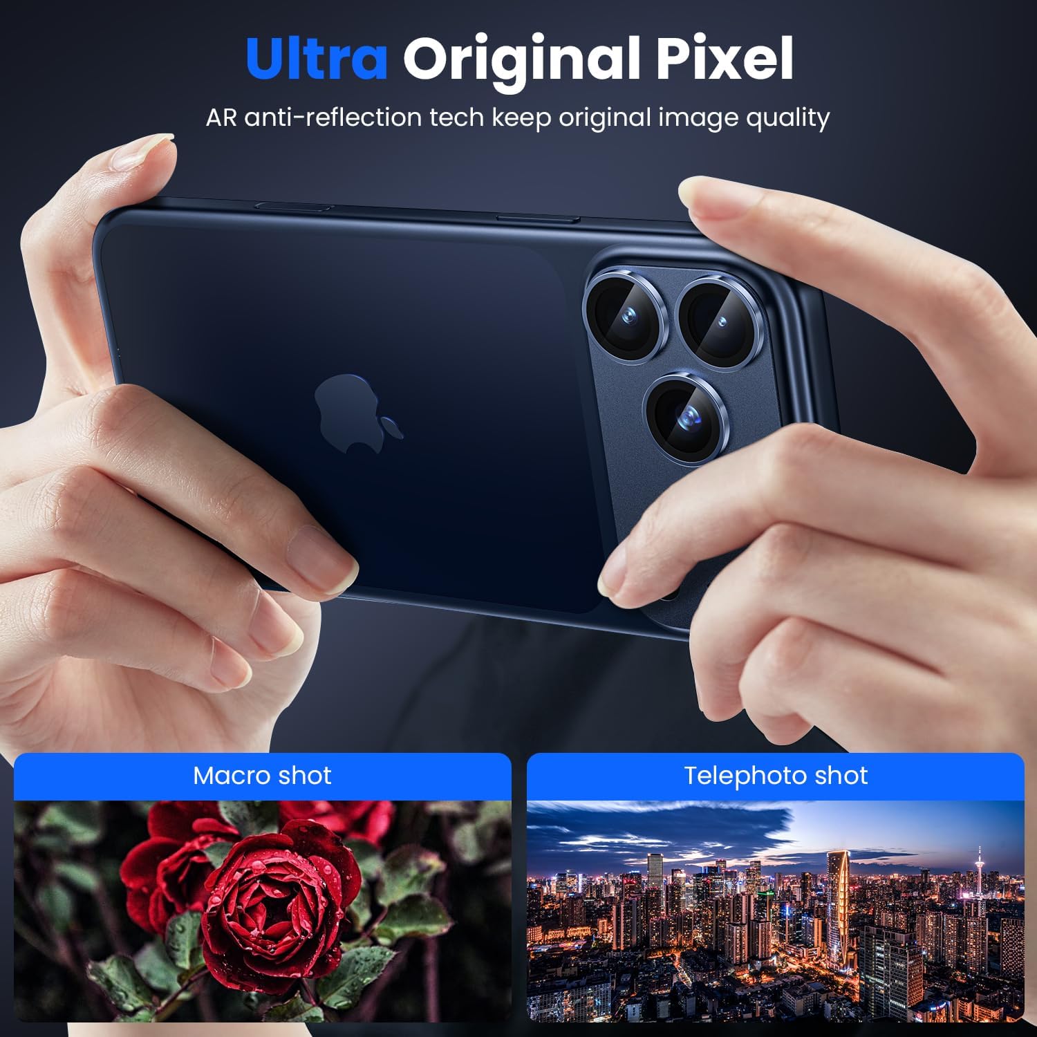 iPhone 17 Pro Max Camera Protector - Strong Titanium (2-Pack) | ZeroDamage