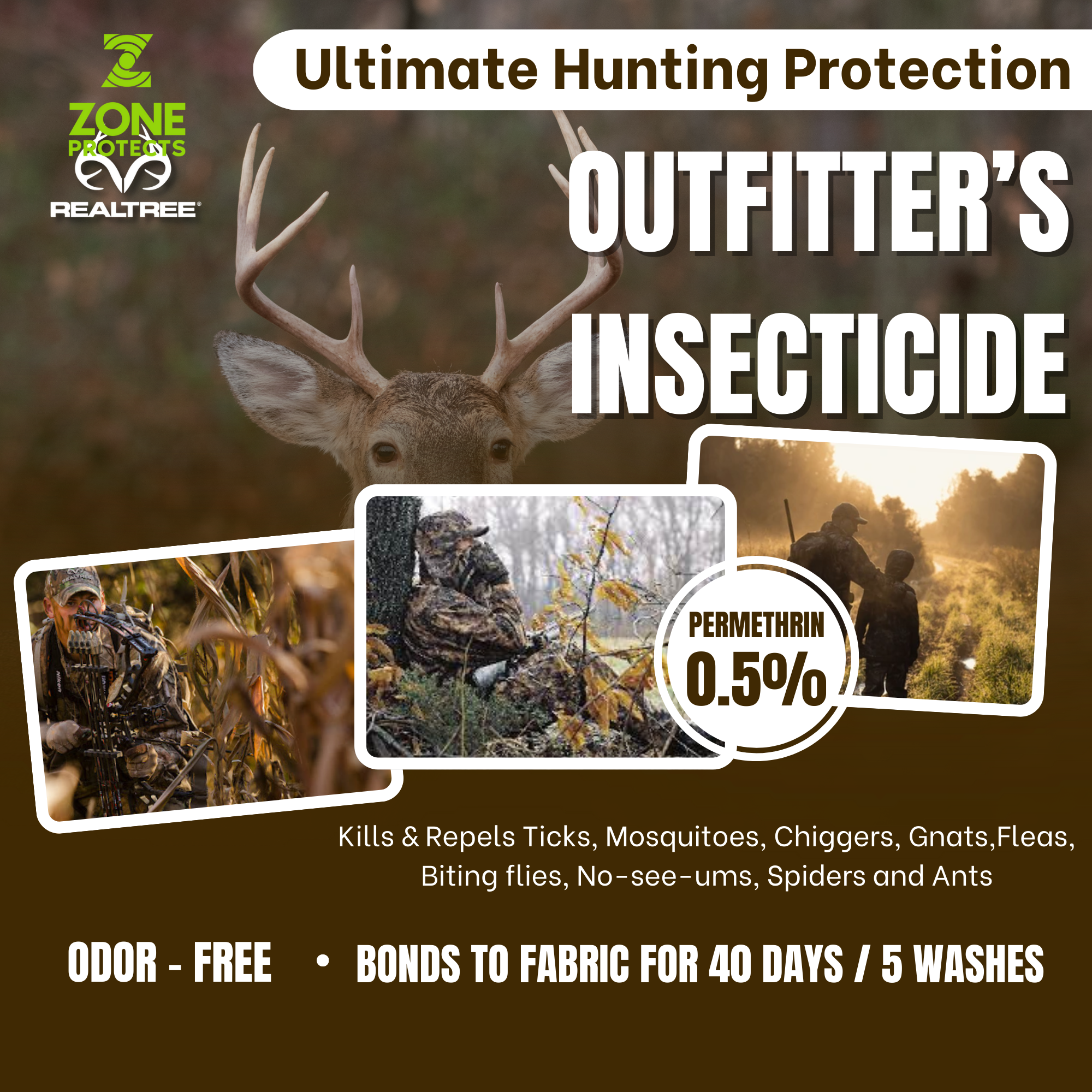 Zone Realtree Total Tick Prevention; Insect Repellent Plus Insecticide