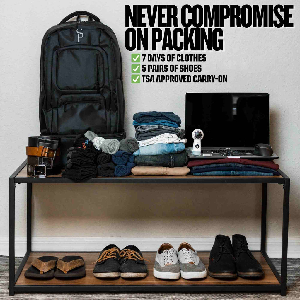 Sole Premise Carry-On Bag For Shoes, Clothes, Laptop And Camera