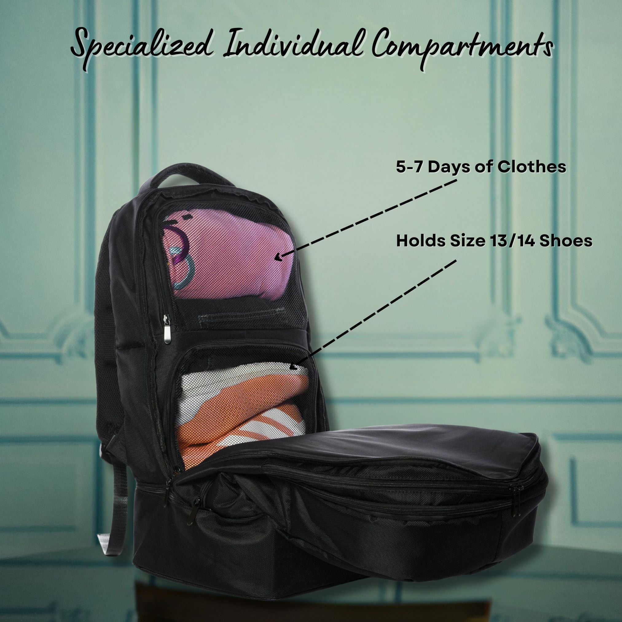Sole Premise Carry-On Bag For Shoes, Clothes, Laptop And Camera