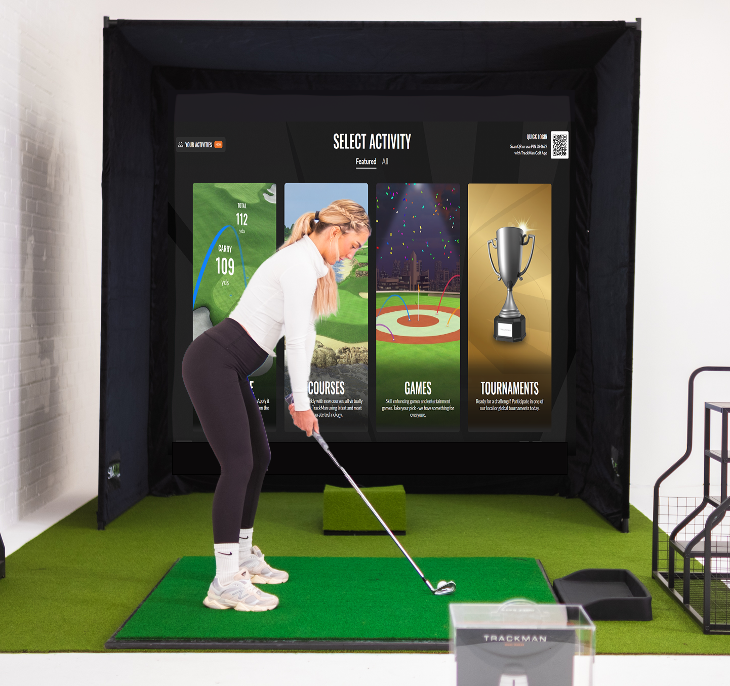 SimBox Golf Simulator Enclosure - 7 sizes available