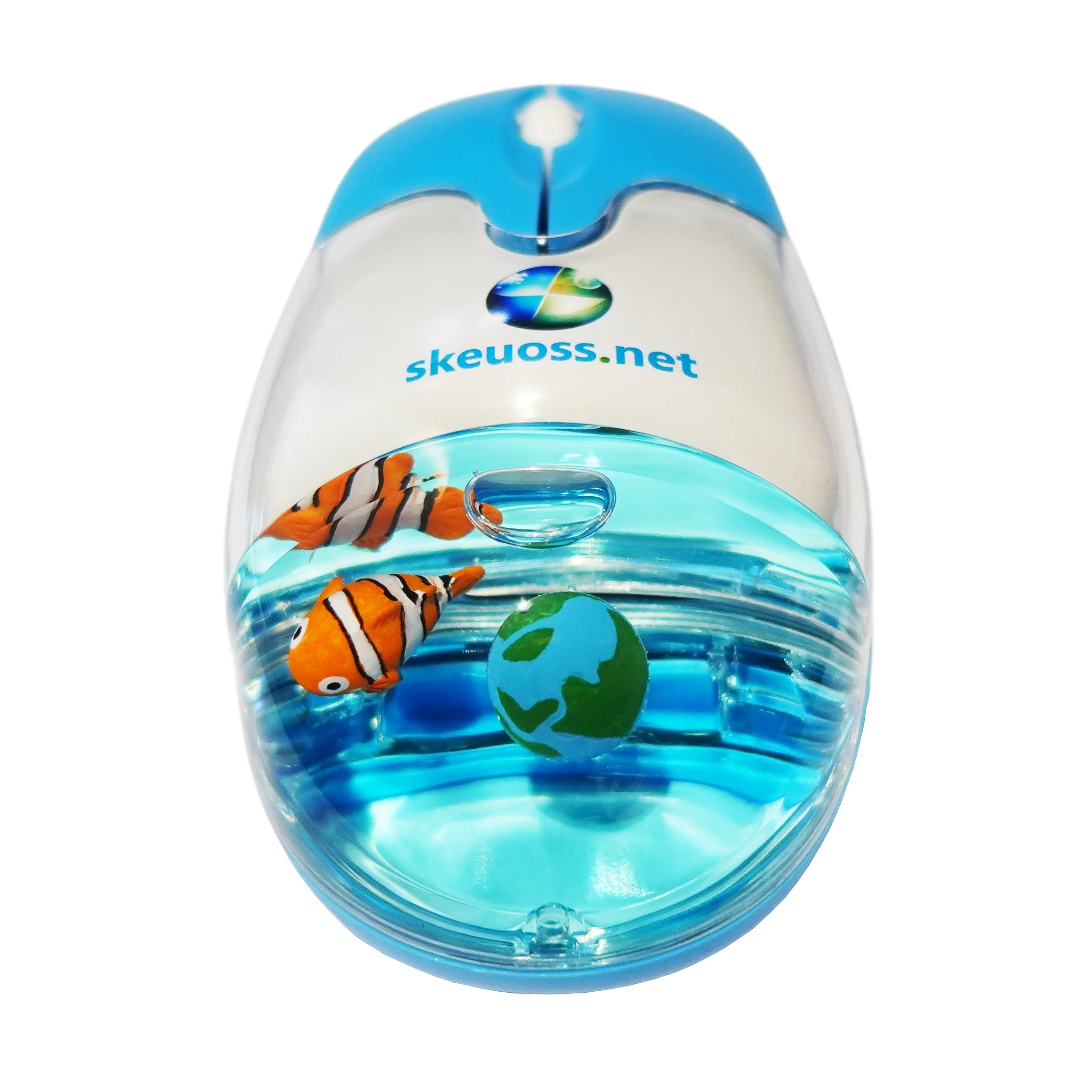 Skeuoss Frutiger Aero Aqua Liquid Mouse - Clear Blue