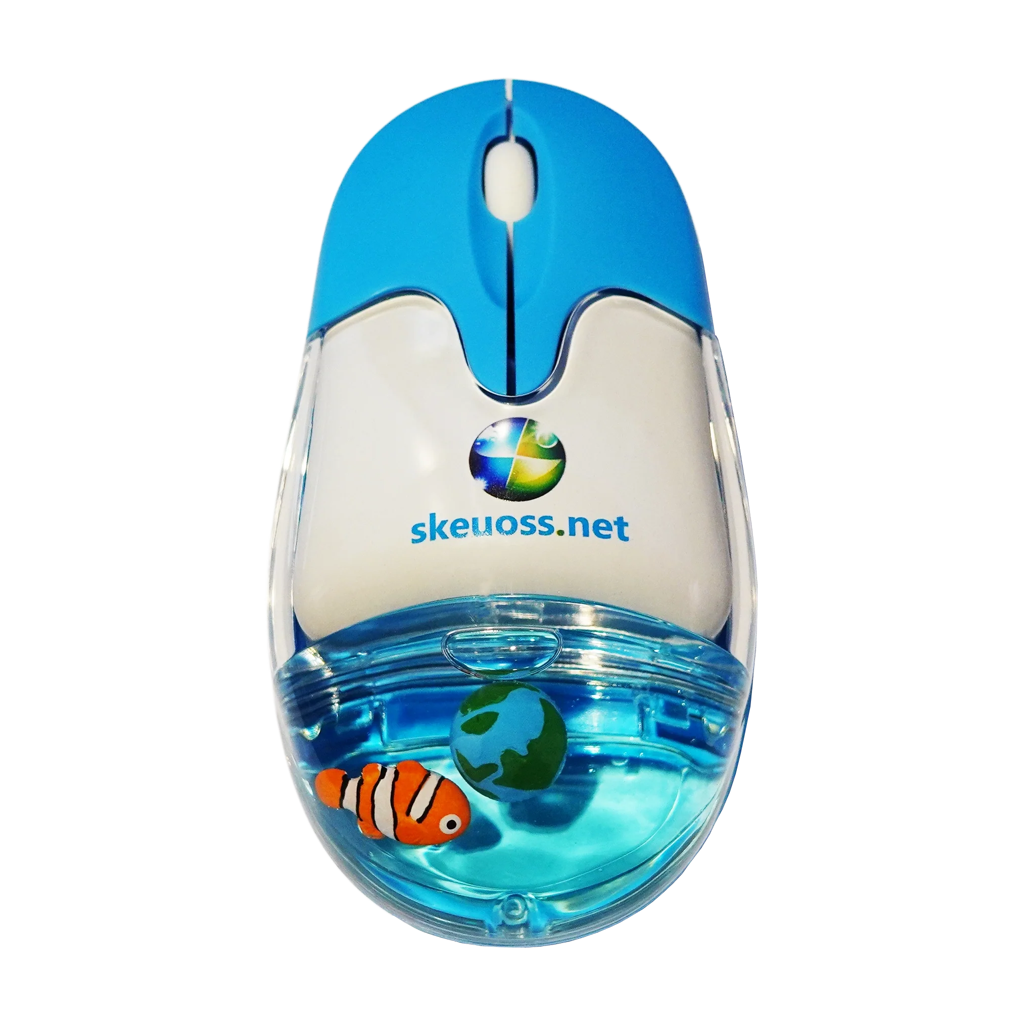 Skeuoss Frutiger Aero Aqua Liquid Mouse - Clear Blue