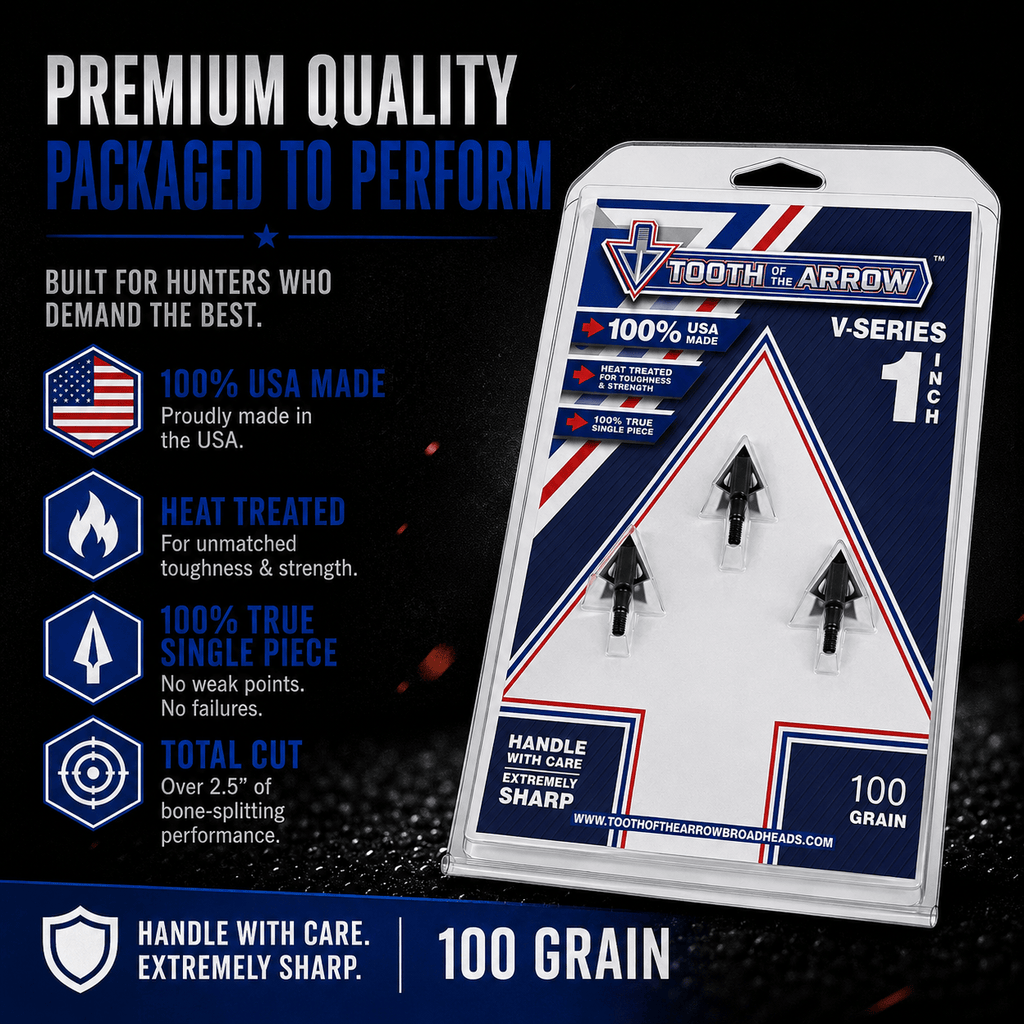 TOTA | 100 grain broadhead | 1-inch vented | fixed blade