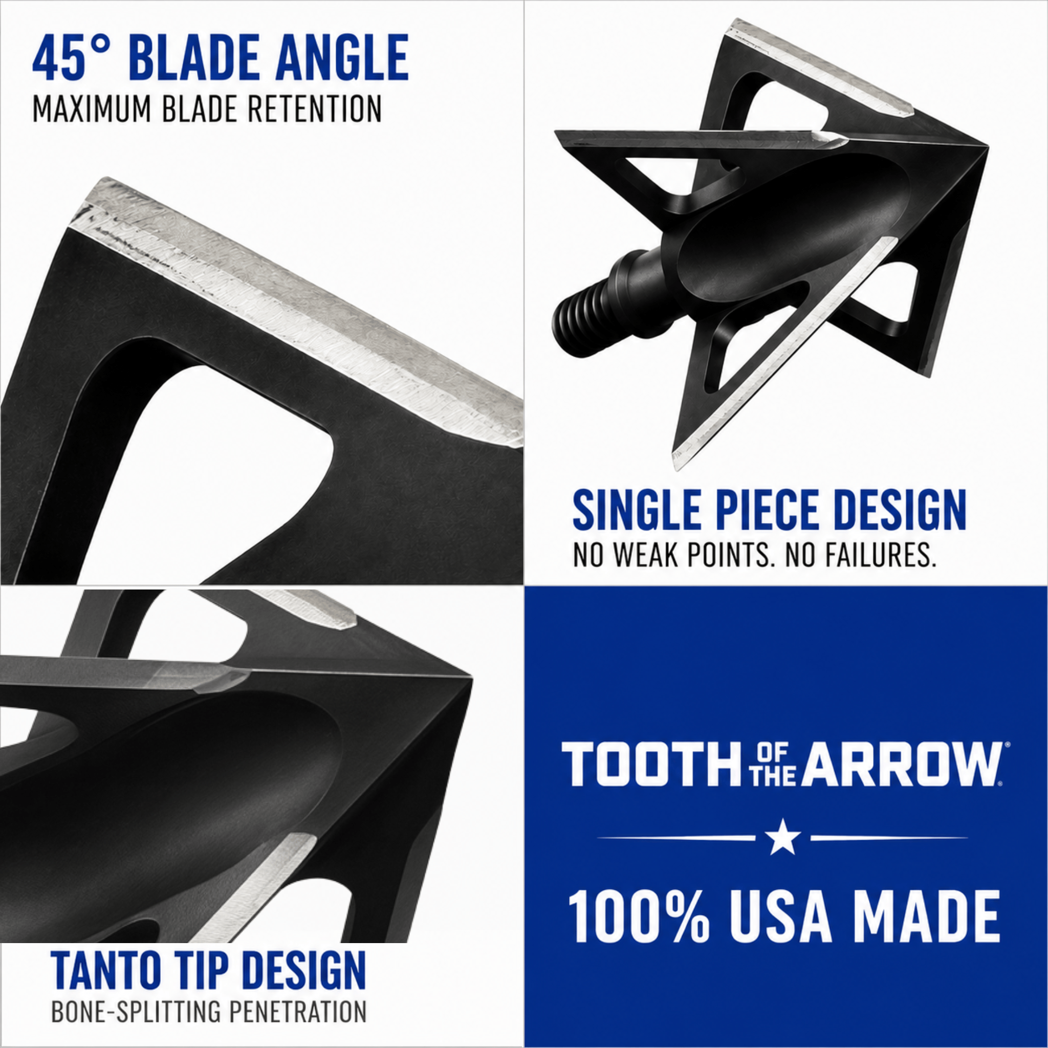 TOTA | 100 grain broadhead | 1-inch vented | fixed blade